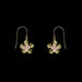 peridot flower earrings