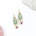 aqua gemstone earrings
