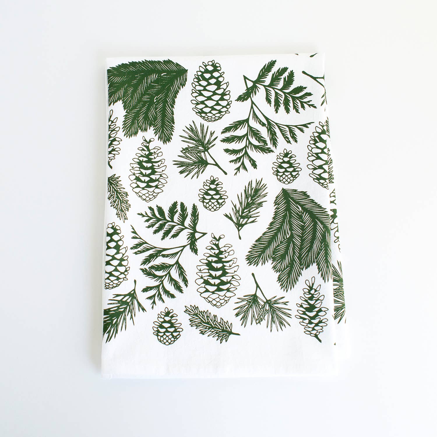 evergreen tea towel