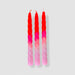 neon tapered candles
