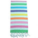 rainbow turkish bath towel