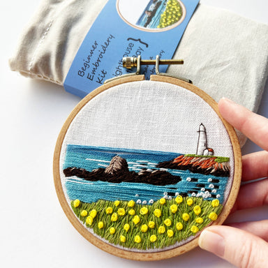 Light house embroidery kit