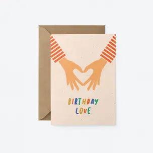 Birthday love greeting card