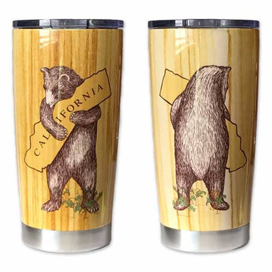 California bear travel mug