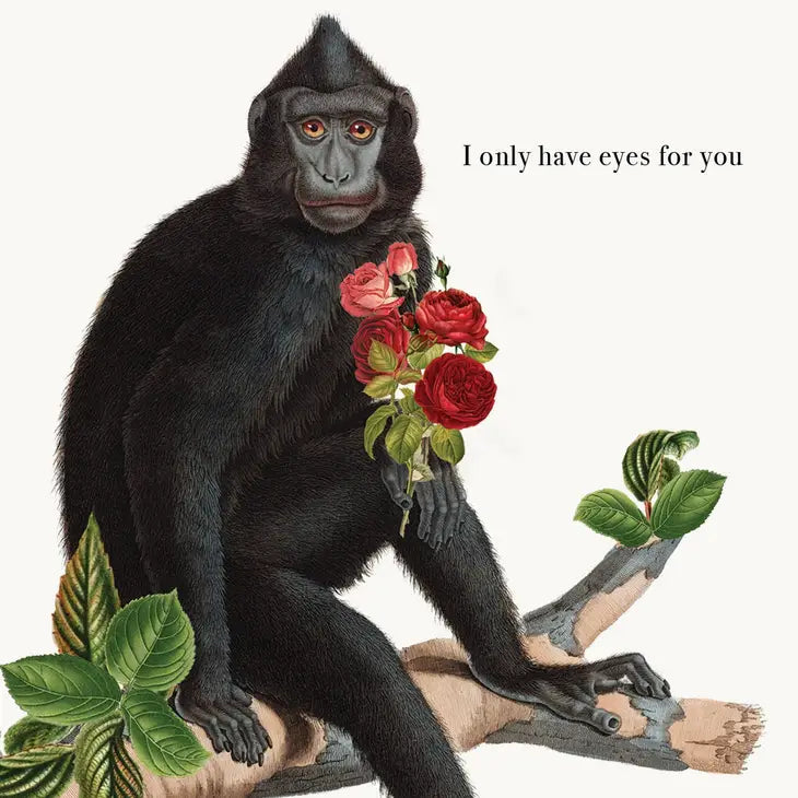I only have eyes for you blank greeting card