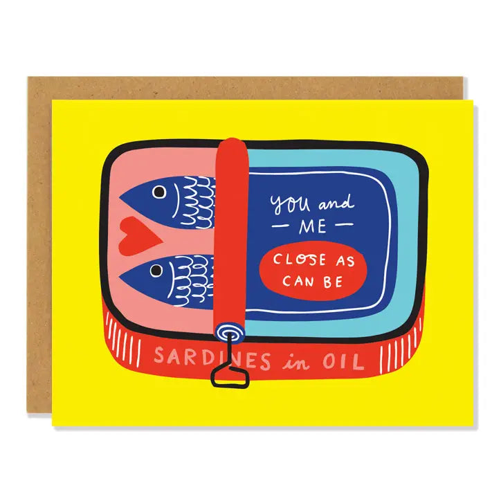 You and me close as can be greeting card