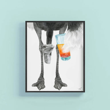 ostrich print