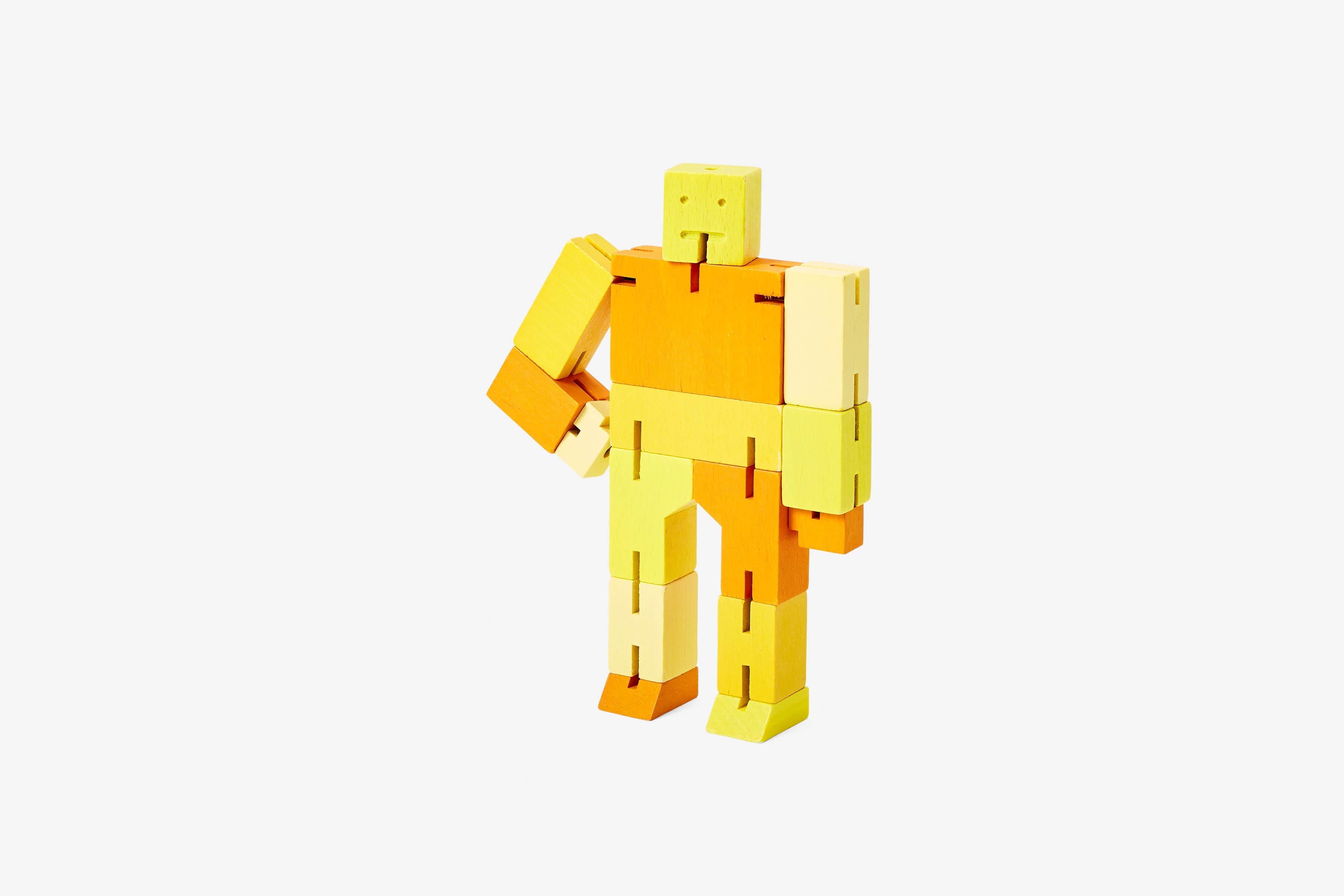 yellow colored cubebot