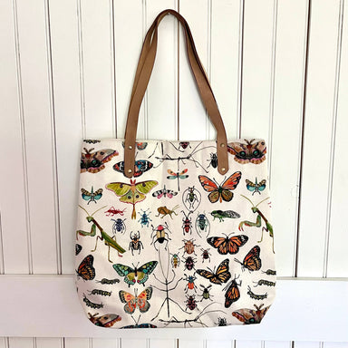 instects and butterfly tote bag
