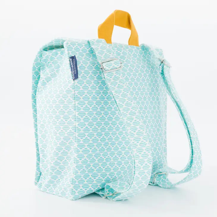 aqua blue backpack