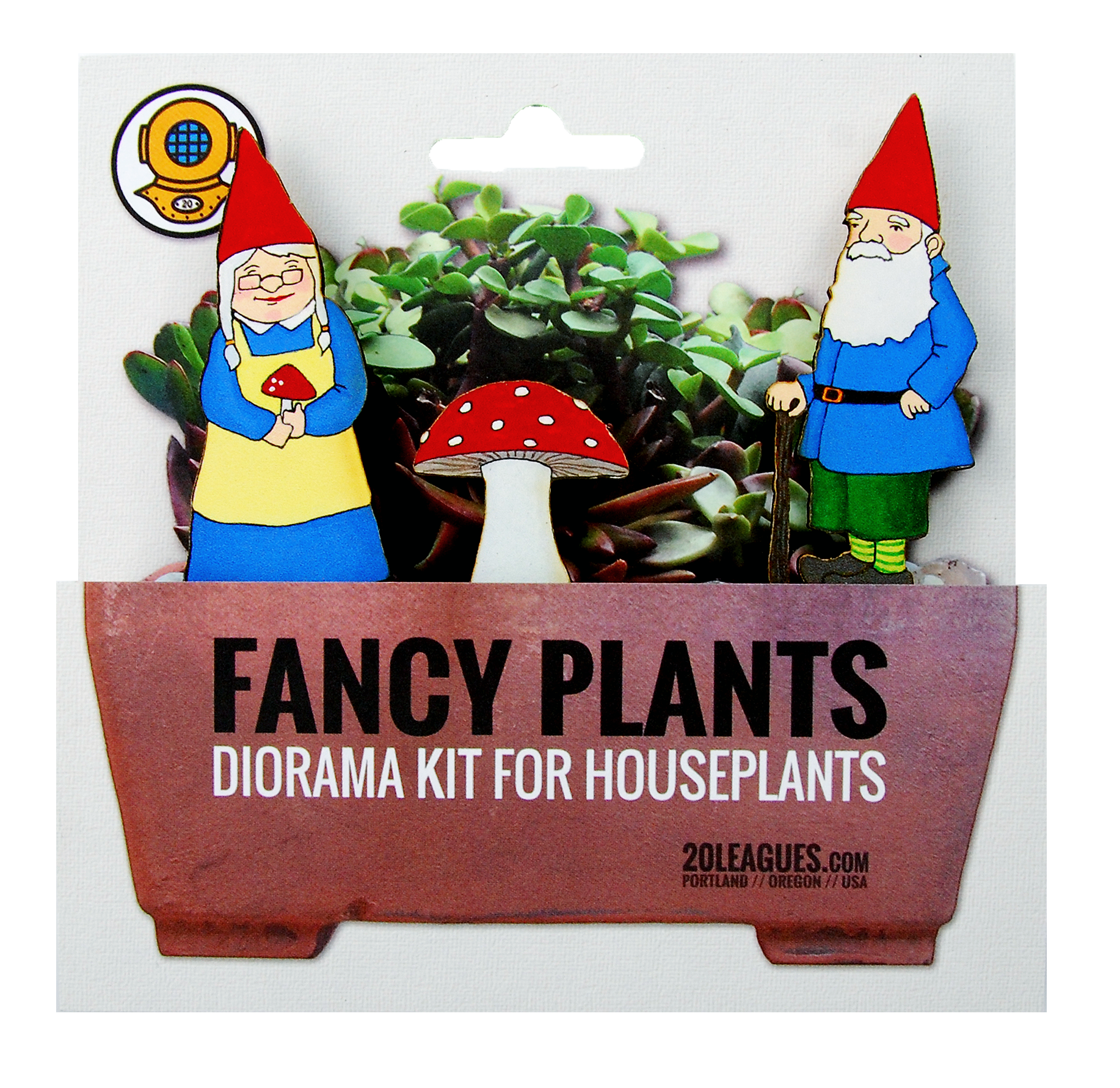 gnomes fancy plant diorama kit