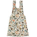 mushroom apron with rabbits and frogs