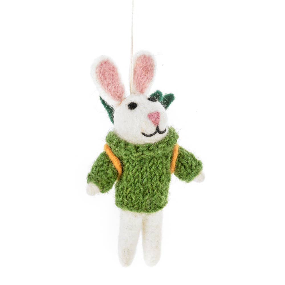 rabbit felt ornament