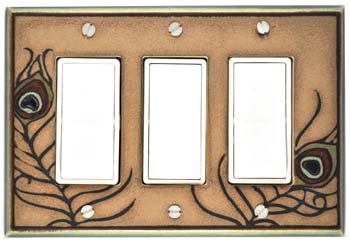 ceramic switch plate triple wide