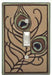 feathers single wide ceramic switch plate