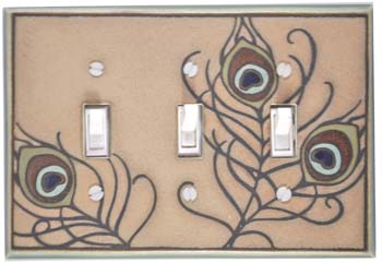 triple wide ceramic switch plate