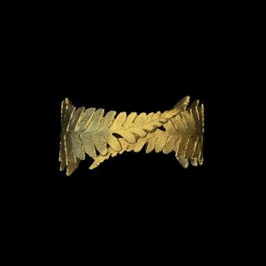 gold fern cuff bracelet