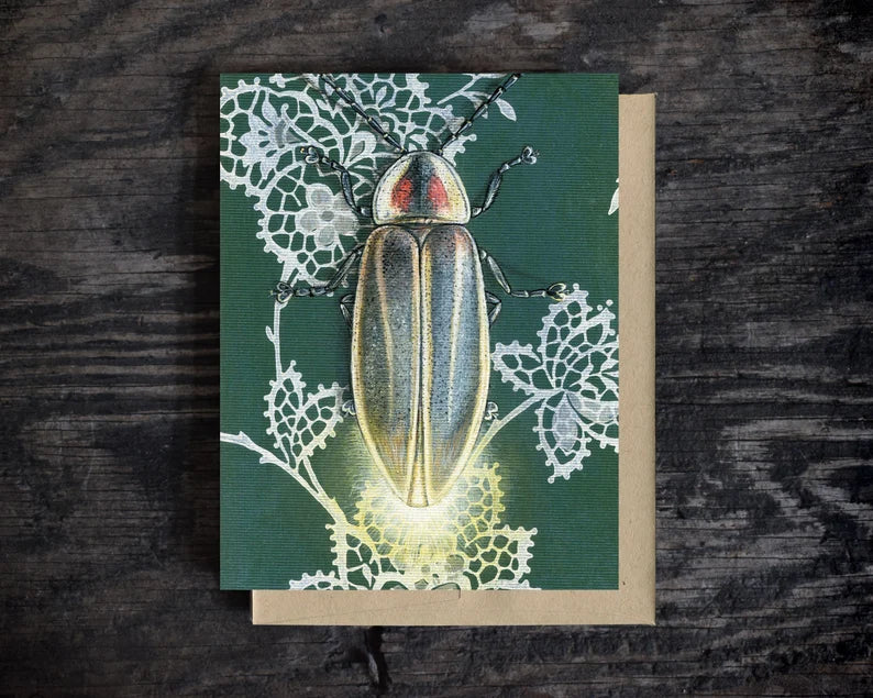 beetle blank greeting card