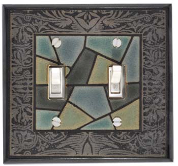 stone light switch plate double wide