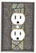 stone light switch plate receptacle