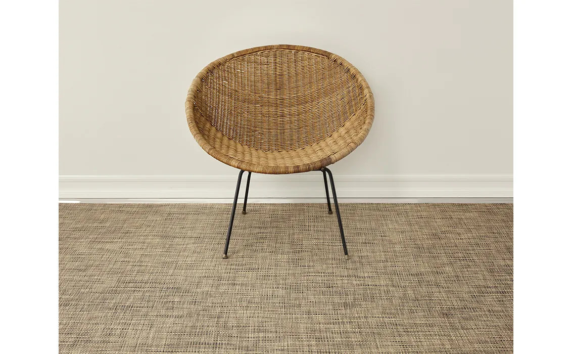 Basketweave Woven Floor Mat | Bark