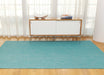 Turquoise Mini Basketweave Woven Floor Mat