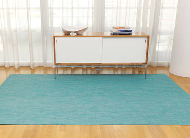 Turquoise Mini Basketweave Woven Floor Mat