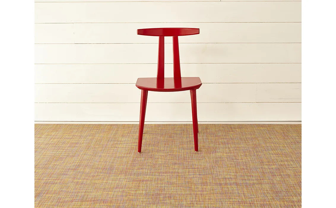 Mini Basketweave Woven Floor Mat | Confetti