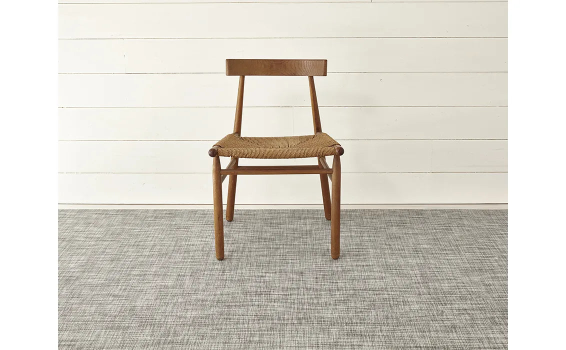 Mini Basketweave Woven Floor Mat | Gravel