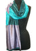 blue and purple silk scarf