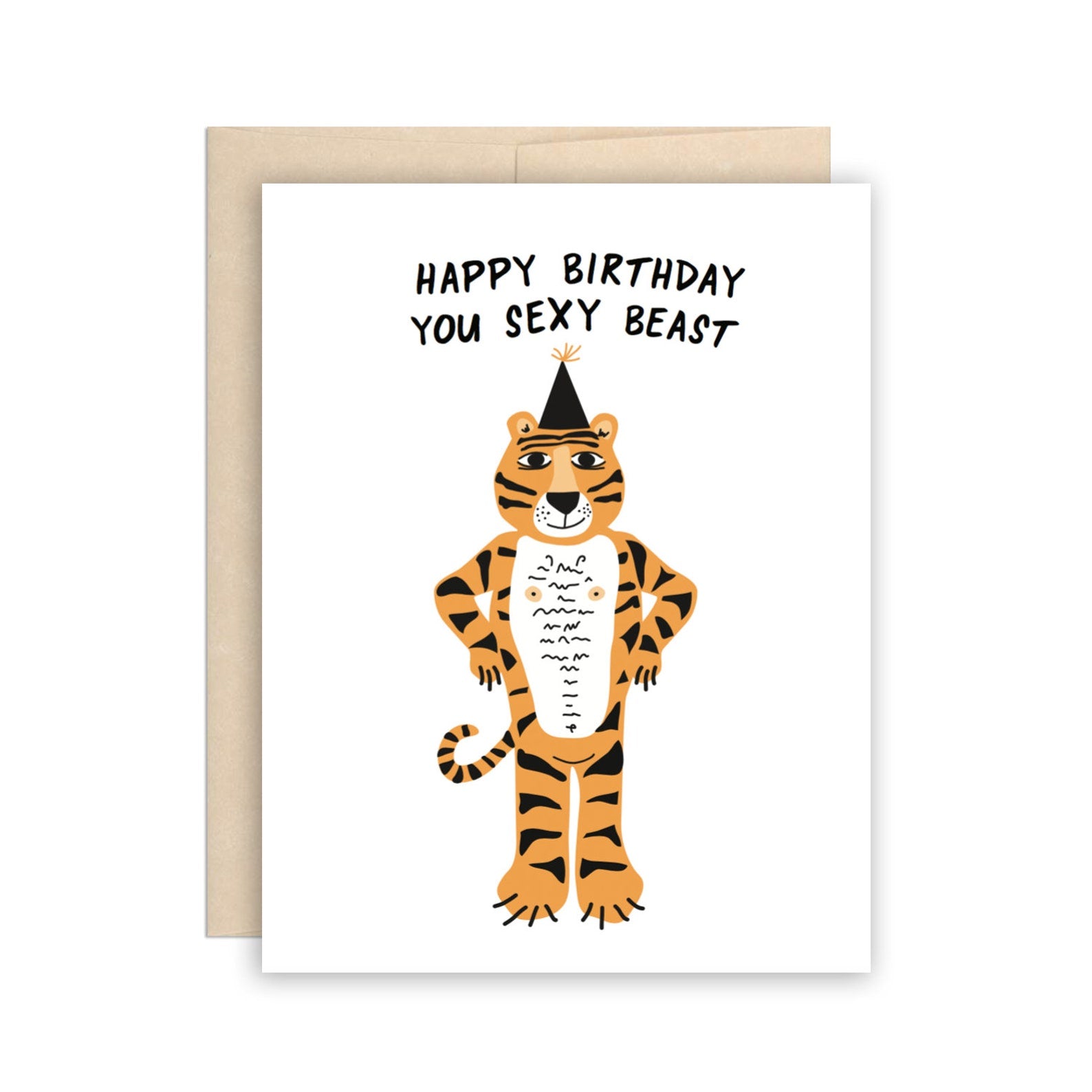 Happy Birthday you sexy beast Greeting Card