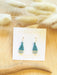 blue beaded earrings