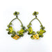 flower hoop earrings