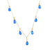 Kyanite gold necklace
