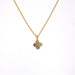 gold drop pendant necklace