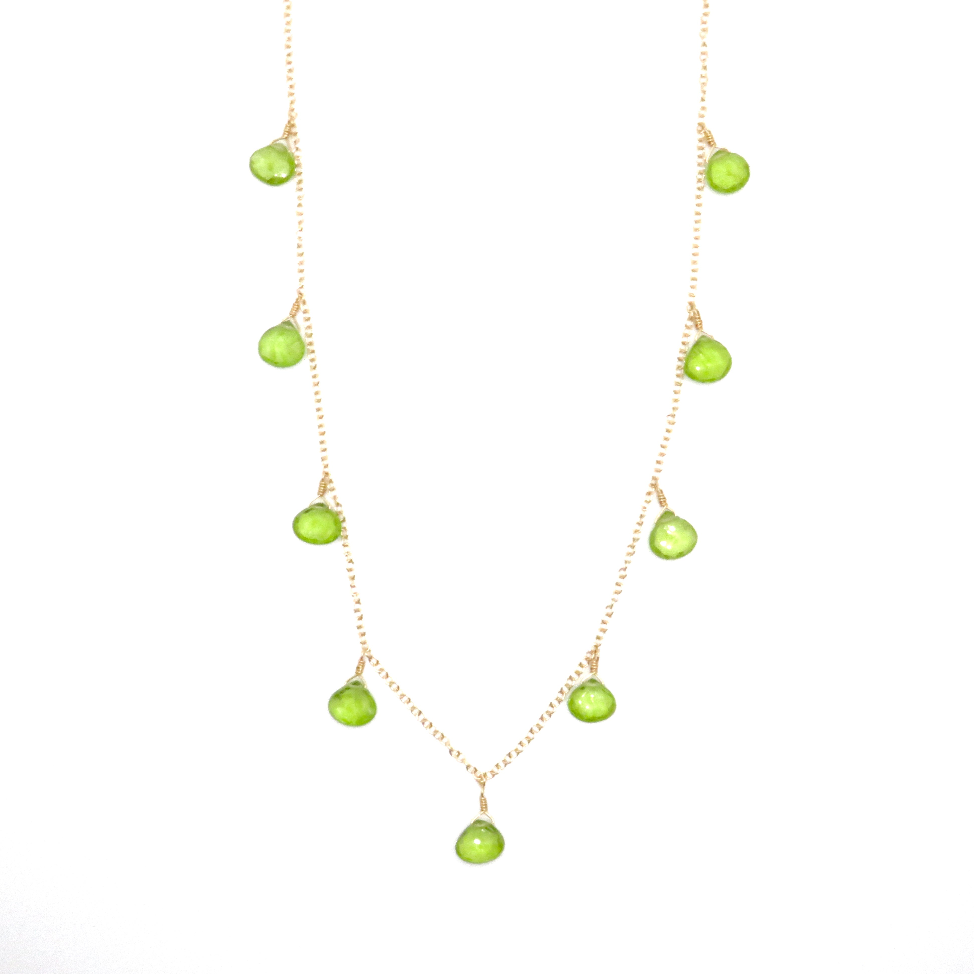 green peridot necklace