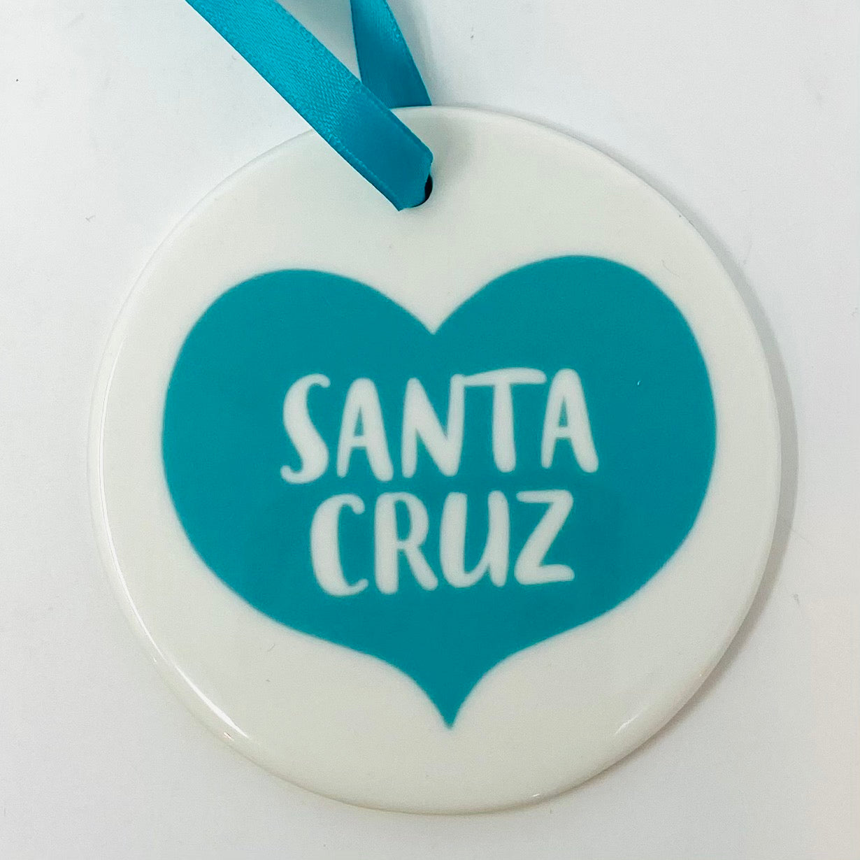 aqua Santa Cruz ornament