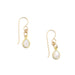 white stone drop earrings