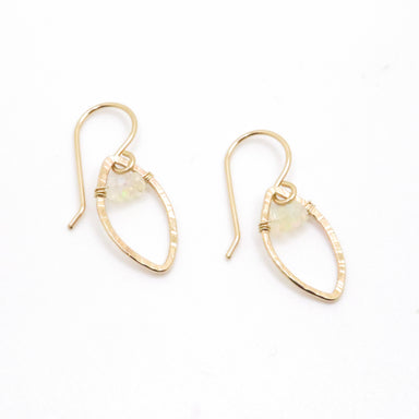 opal drop earrings