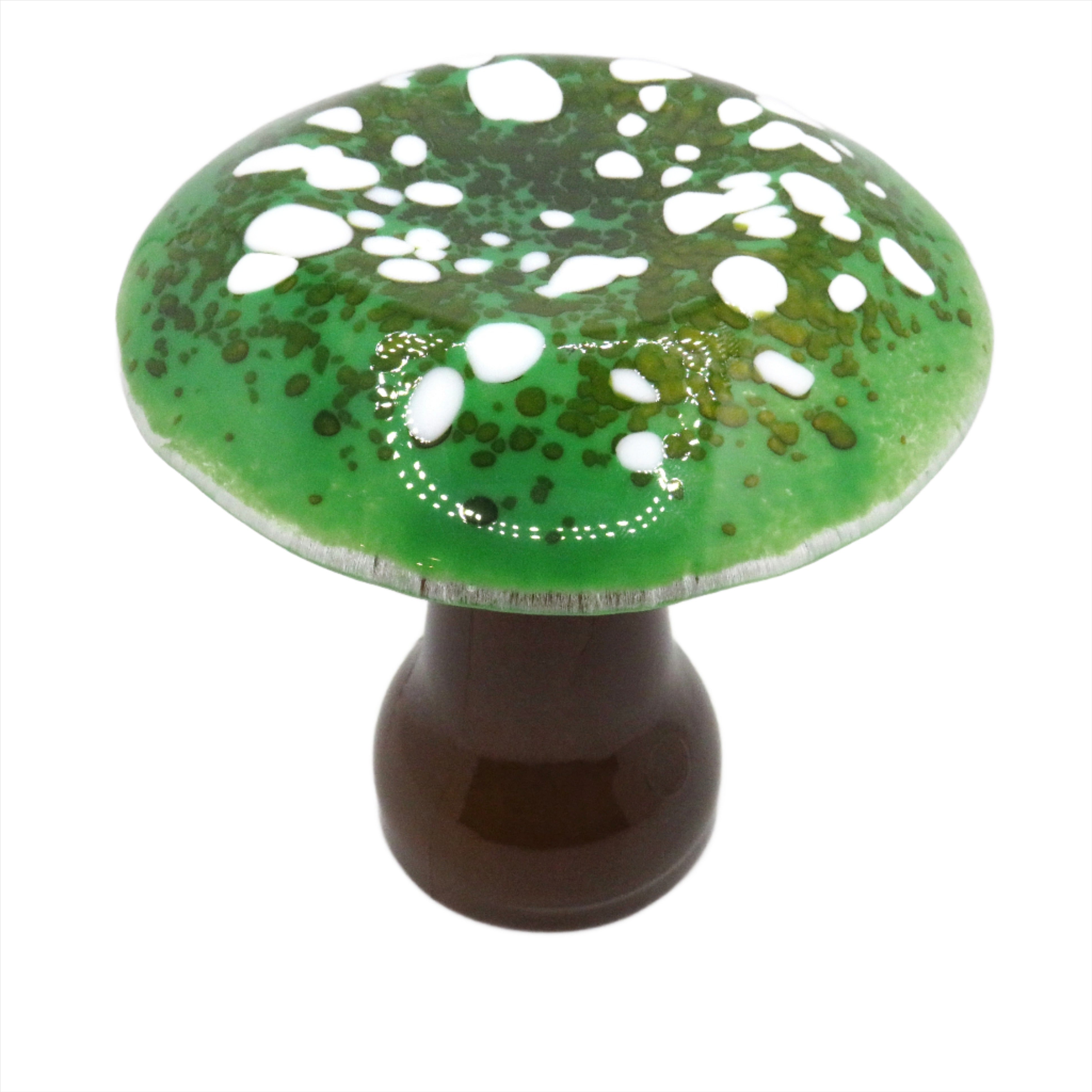 green glass mushroom night light