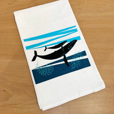 Whale Tea towel