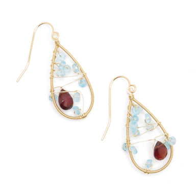 oval drop earrings