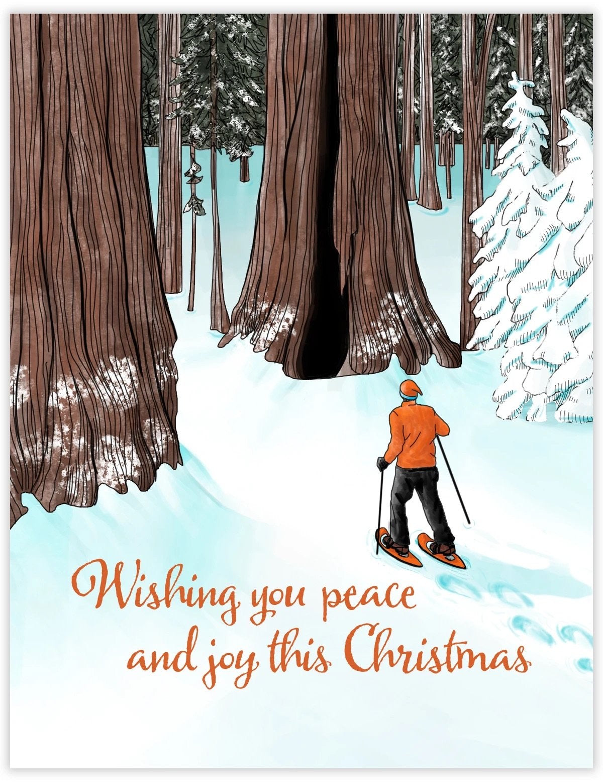 Wishing you peace and joy this Christmas greeting card