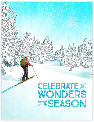 Celebrate the wonders of the season greeting card