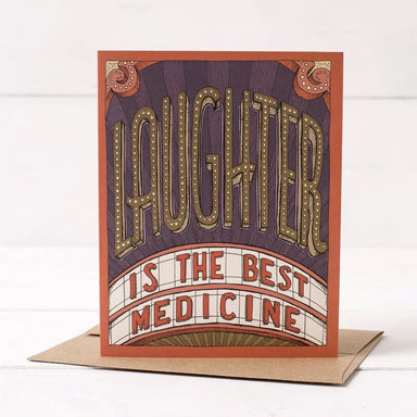 laughter is the best medicine greeting card