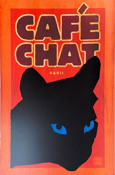 Cafe Chat graphic print