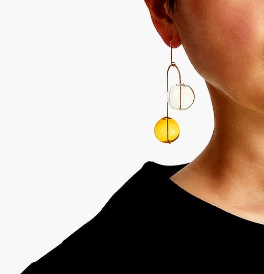 blown glass earrings