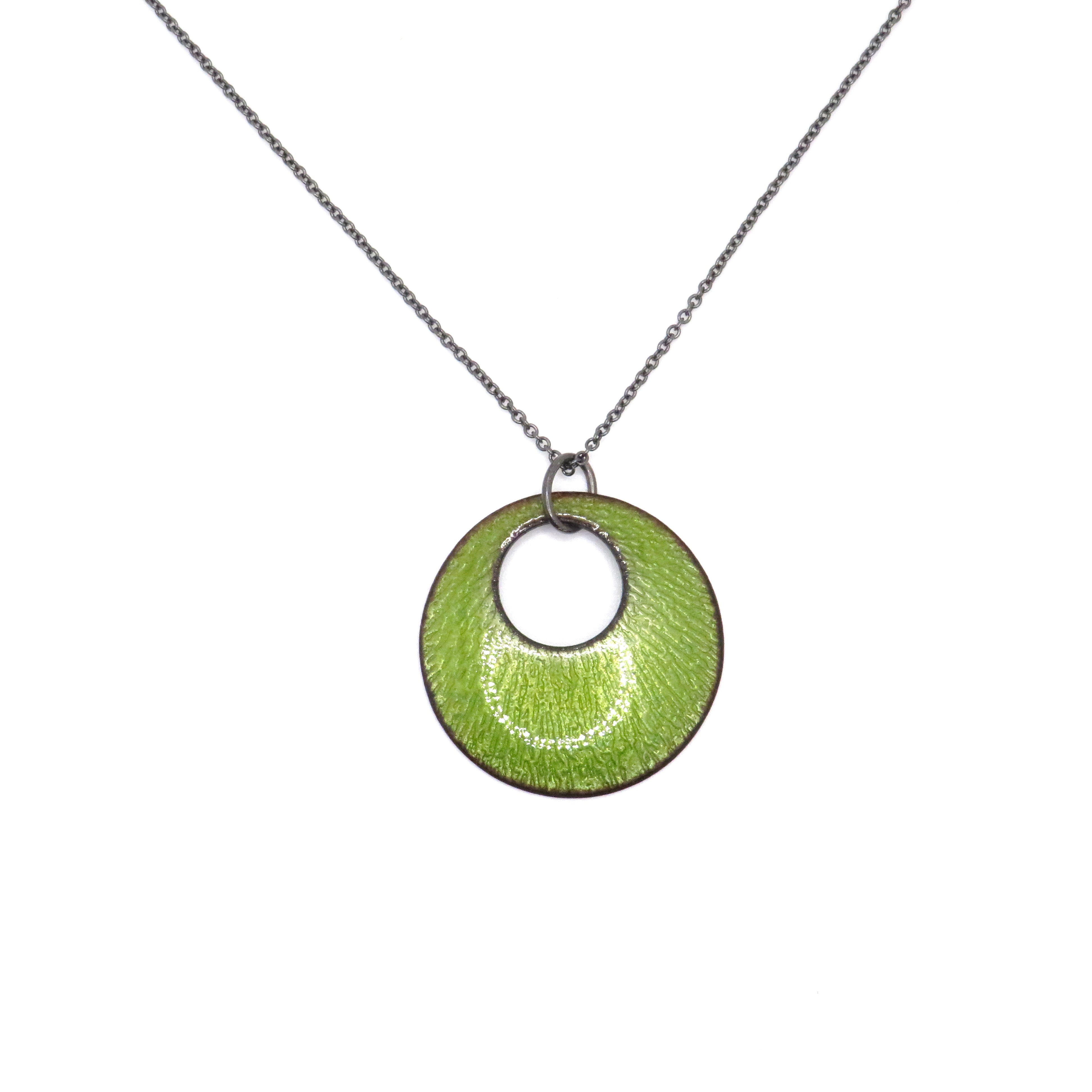 green pendant necklace