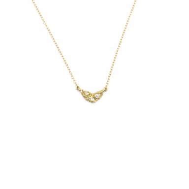 gold cluster diamond necklace