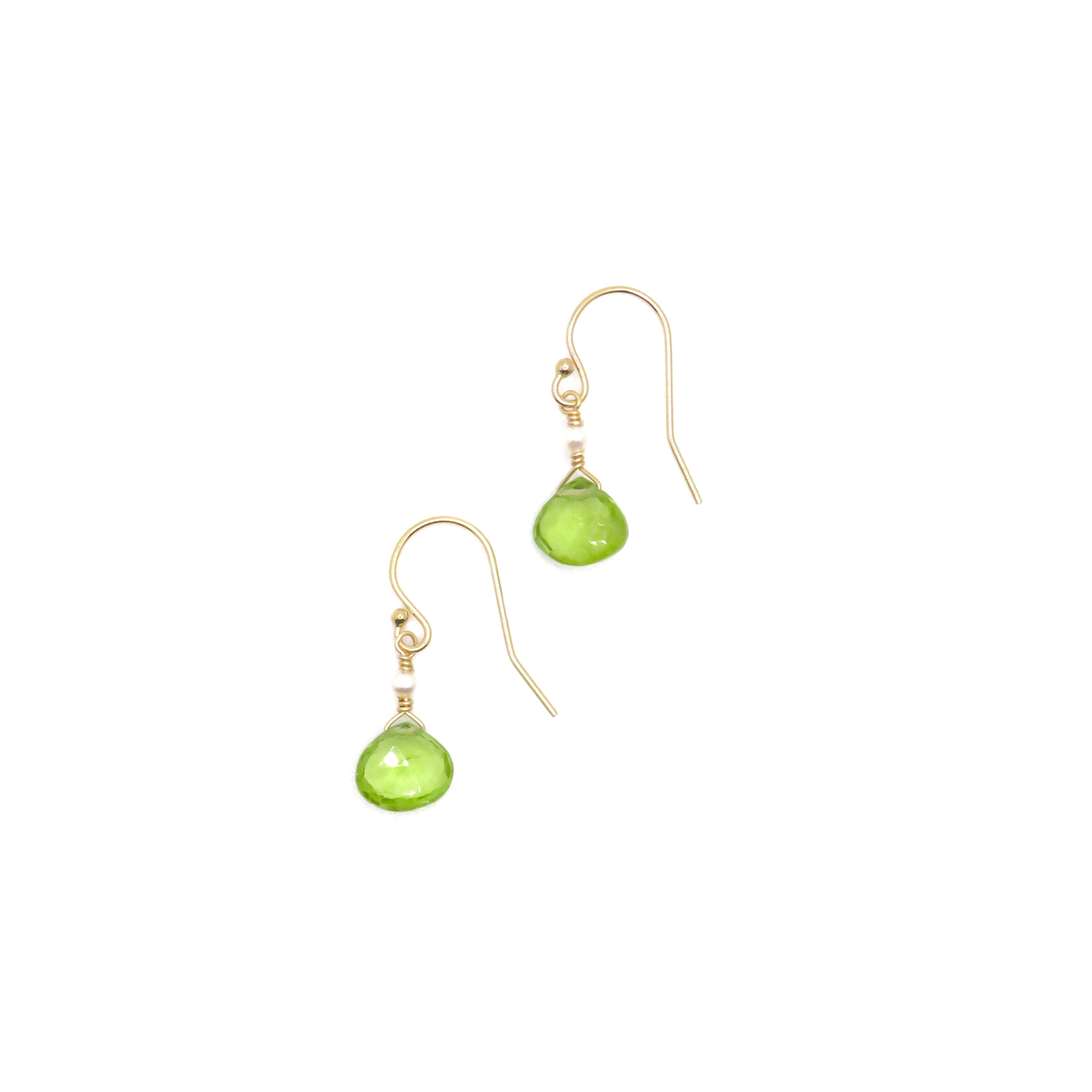 green peridot earrings